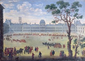 Vue imaginaire des Tuileries - French School